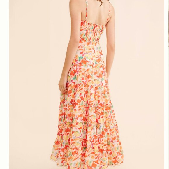 ASTR the Label Tazia Colorful Floral Maxi Dress Size M - Picture 3 of 9